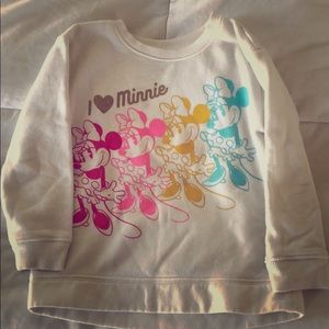 EUC 3t Disney Minnie Mouse sweatshirt